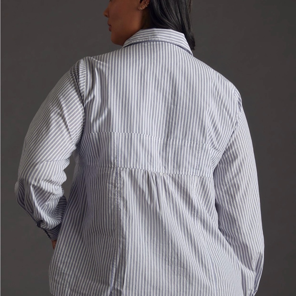 💫ANTHROPOLOGIE MAEVE STRIPED CORSET BLOUSE💫 - Picture 5 of 12